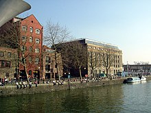 Narrow Quay in Bristol Harbour today, once the site of Baylie's yard 20050319 046 bristol arnolfini.jpg