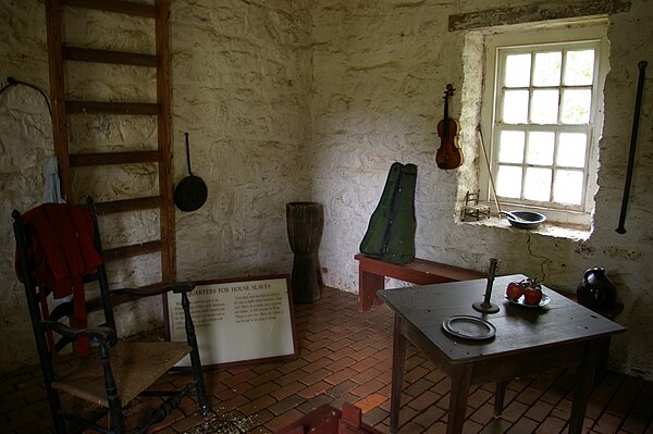 House Slave Quarters at Stratford Hall Plantation