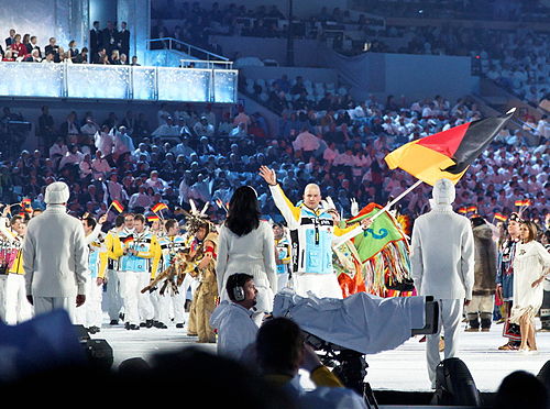 Reprezentacja Niemiec podczas uroczystości otwarcia igrzysk