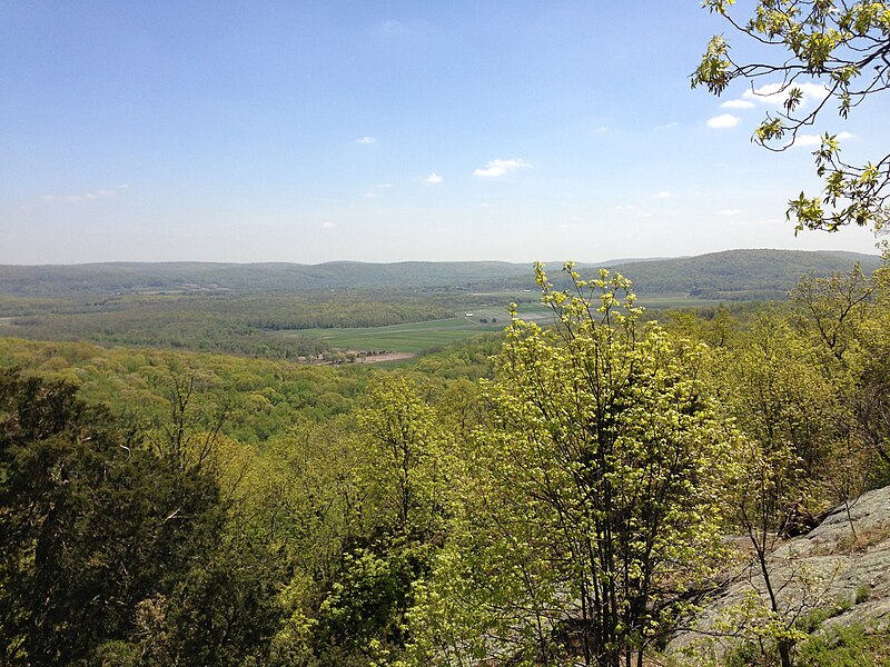 File:2013-05-06 14 06 06 View of Great Meadows from the Summit Trail in Jenny Jump State Forest, New Jersey.jpg