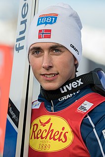 Jarl Magnus Riiber Norwegian nordic combined skier