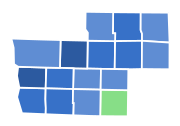 2018 Iowa's 3rd congressional district Democratic primary results by county:
Map legend
Axne--70-80%
Axne--60-70%
Axne--50-60%
Mauro--40-50% 2018IA-03Dprimary.svg