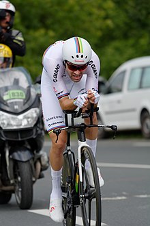 Tom Dumoulin lors du dernier contre-la-montre du Tour de France 2018.