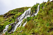 Bride's Veil Falls in Isle of Skye, Scotland.