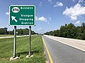 File:2022-07-19 13 29 58 View north along Delaware State Route 896 (Summit Bridge Road) at the exit for Delaware State Route 896 Business (Glasgow Shopping District) in Pencadar Farms, New Castle County, Delaware.jpg