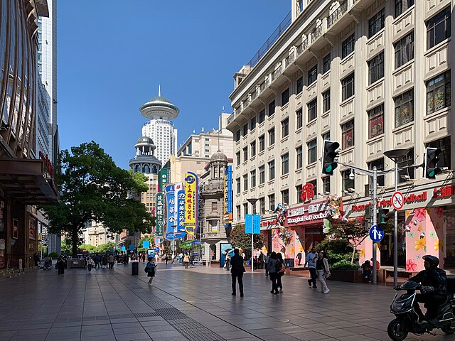 Image: 2024 Apr Shanghai East Nanjing Road morning 01