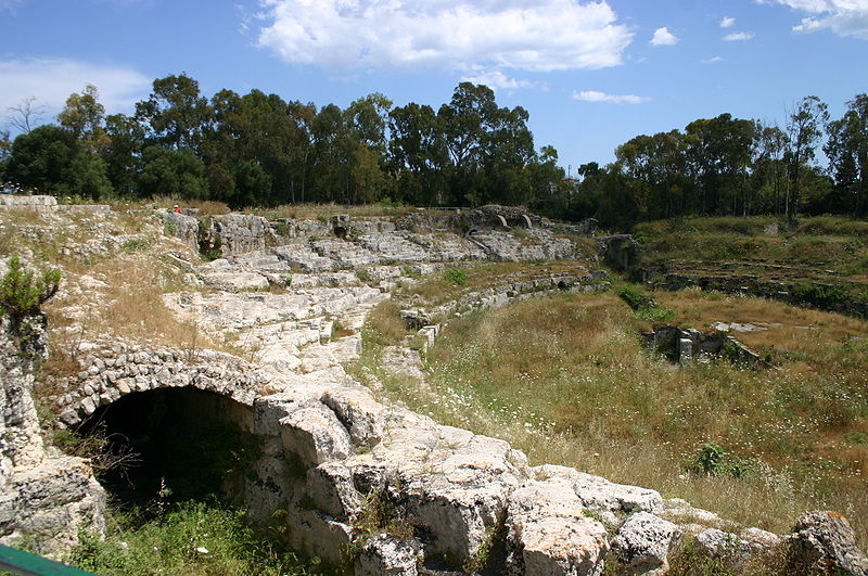 File:2391 - Siracusa - Anfiteatro romano - Foto Giovanni Dall'Orto, 21-May-2008.jpg