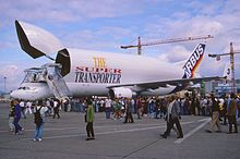 Airbus A300-600ST im Jahr 1998 mit geöffneter Ladeluke