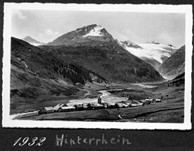 Vue du Vogelberg en 1932, à droite.