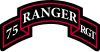 Insignia.svg à manches d'épaule du 75 Régiment des Rangers