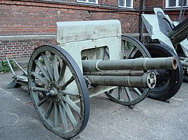 76,2 mm hurtigskydende feltkanon model 1902 på Sotamuseo-museet