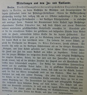 Alice Salomon Hochschule Berlin: Geschichte, Studium, SchulleitungDirektoratRektorat