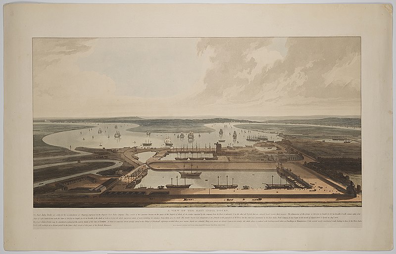 File:A View of the East India Docks. (13889384460).jpg