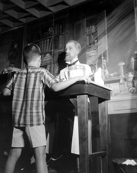 File:A boy looking at a chemist displayed at Potter's Wax Museum - Saint Augustine, Florida.jpg