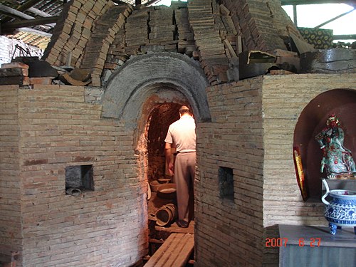 A kiln at Jingdezhen