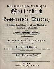 Johann Christoph Adelung: Leben, Wörterbuch der Hochdeutschen Mundart, Schreibung von „s“, „ss“ und „ß“