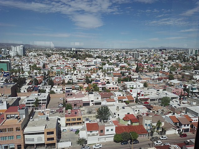 Panoramic view of Aguascalientes city.