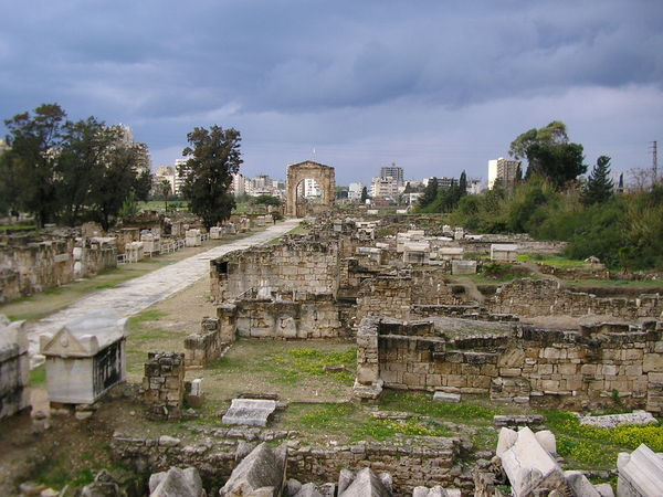 The birthplace of Europa, Tyre, Lebanon