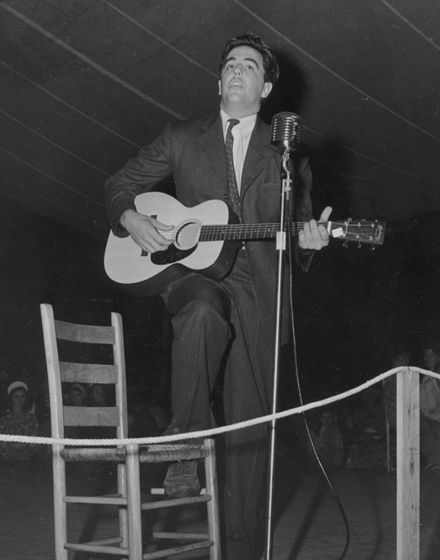 Lomax at the Mountain Music Festival, Asheville, North Carolina, early 1940s.