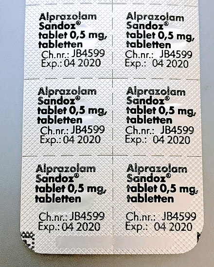 Alprazolam 0.25 mg tabletten