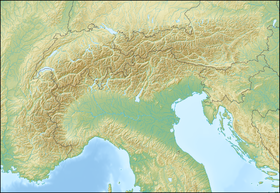Mapa konturowa Alp