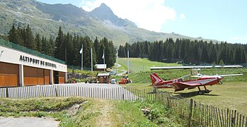 L'altiport Robert Merloz de Méribel en Savoie.