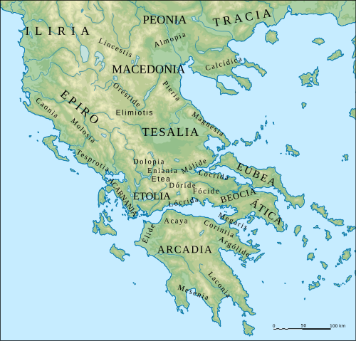 Regions of mainland Greece in antiquity.