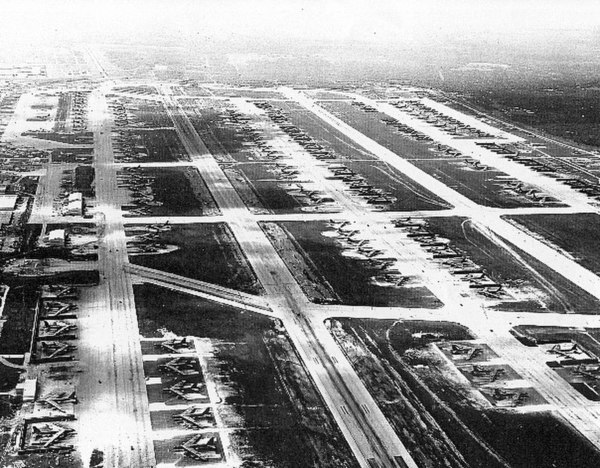 About 150 B-52s at Andersen AFB, fall 1972