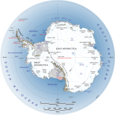 map of Antarctica