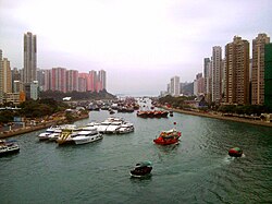 Day view of Ap Lei Chau and Aberdeen in the Southern District