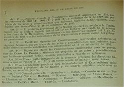 Reforma Constitucional Argentina De 1957: Antecedentes, Contexto histórico, Derogación de la Constitución de 1949