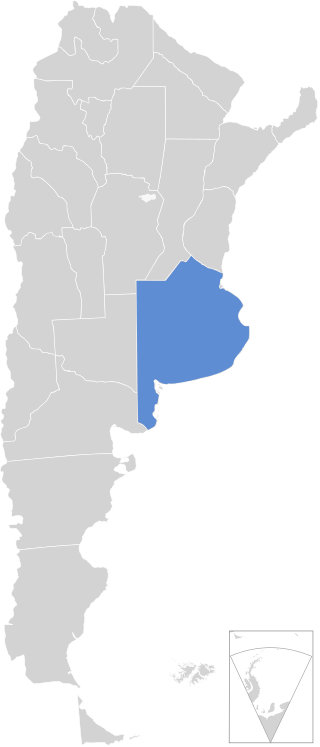 Провінція Буенос-Айрес на мапі Аргентини
