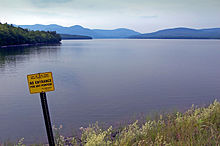 The Ashokan Reservoir is one of several providing drinking water for New York City. Ashokan Reservoir.jpg