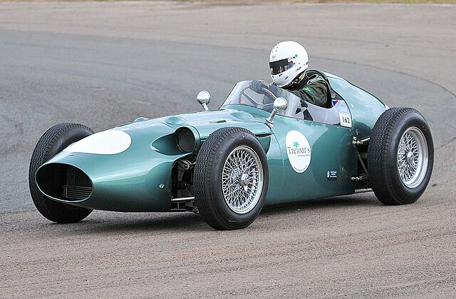 The Aston Martin DBR4 which was driven by Roy Salvadori and Carroll Shelby.