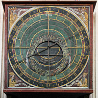 Astrolabische Kirchenuhr in Stralsund, 1394: Astrolabiumsuhr mit ursprünglichem Räderwerk, nicht in Betrieb