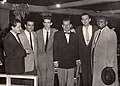 From left: Chris Gage, Louis Bellson, Stan "Cuddles" Johnson, Tony Gage, Fraser MacPherson, Harry Carney (Photo from the Fraser MacPherson estate)