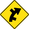 Australia road sign W2-12-R.svg