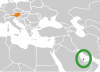 Location map for Austria and Qatar.