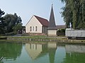 Sachgesamtheit Dorfkirche und Kirchhof Börtewitz, mit den Einzeldenkmalen Kirche, freistehender Glockenturm, Einfriedungsmauer des Kirchhofs, Grabmal Familie Schubert und Kriegerdenkmal (Erster Weltkrieg) (siehe auch Obj. 09208089, gleiche Anschrift)