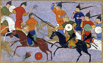 Schlacht zwischen Mongolen und Chinesen