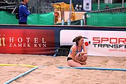 Deutsch: Beachhandball Europameisterschaften 2019 (Beach handball Euro); Tag 3: 4. Juli 2019 – Frauen, Platzierungsrunde Gruppe III, Schweiz-Nordmazedonien 2:0 (21:6, 23:20) English: Beach handball Euro; Day 3: 4 July 2019 – Women Consolation Round Group III – Switzerland-North Macedonia 2:0 (21:6, 23:20)