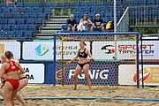 Deutsch: Beachhandball Europameisterschaften 2019 (Beach handball Euro); Tag 5: 6. Juli 2019 – Frauen, Halbfinale, Kroatien-Dänemark 1:2 (12:19, 17:10, 4:7) English: Beach handball Euro; Day 5: 6 July 2019 – Semifinal Men – Croatia-Denmark 1:2 (12:19, 17:10, 4:7)