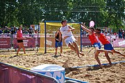 Deutsch: Beachhandball bei den Olympischen Jugendspielen 2018 in Buenos Aires; Tag 7, 13. Oktober 2018; Jungen, Halbfinale – Spanien-Kroatien 2:1 English: Beach handball at the 2018 Summer Youth Olympics in Buenos Aires at 13 October 2018 – Boys Semifinal – Spain-Croatia 2:1 Español: Handball de playa en los Juegos Olimpicos de la Juventud Buenos Aires 2018 en 13 de octubre de 2018 – Semifinales de chicos - España-Croacia 2:1