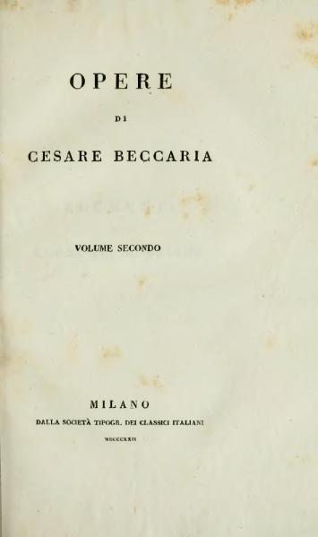 File:Beccaria - Opere, Milano, 1821 II.djvu