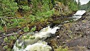 Thumbnail for File:Between the cascades of the Kivach waterfall.jpg