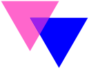 Biangles (đại diện cho nhóm song tính)