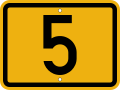 Bild 49 V 4 Nummernschild für Fernverkehrsstraßen