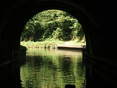 Blisworth Tunnel, North Entrance from inside tunnel - geograph.org.uk - 272567.jpg