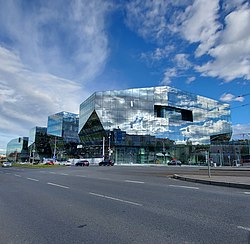 Pohled na Centrum Bořislavka z Evropské ulice