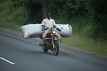 Boda boda driver in Tanzania c. 2017 Bodaboda driver.jpg